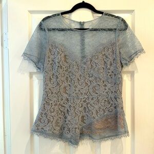 Short Sleeve Lace Top